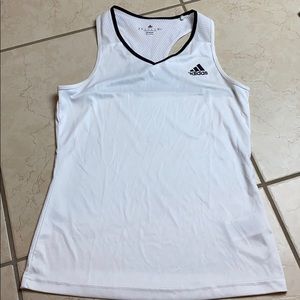 White Adidas razorback tank white small